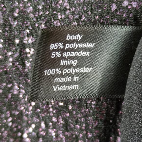 Lane Bryant Perfect Sleeve Purple Ombre Metallic Shift Tee Dress, Women's 18/20 - Picture 6 of 7